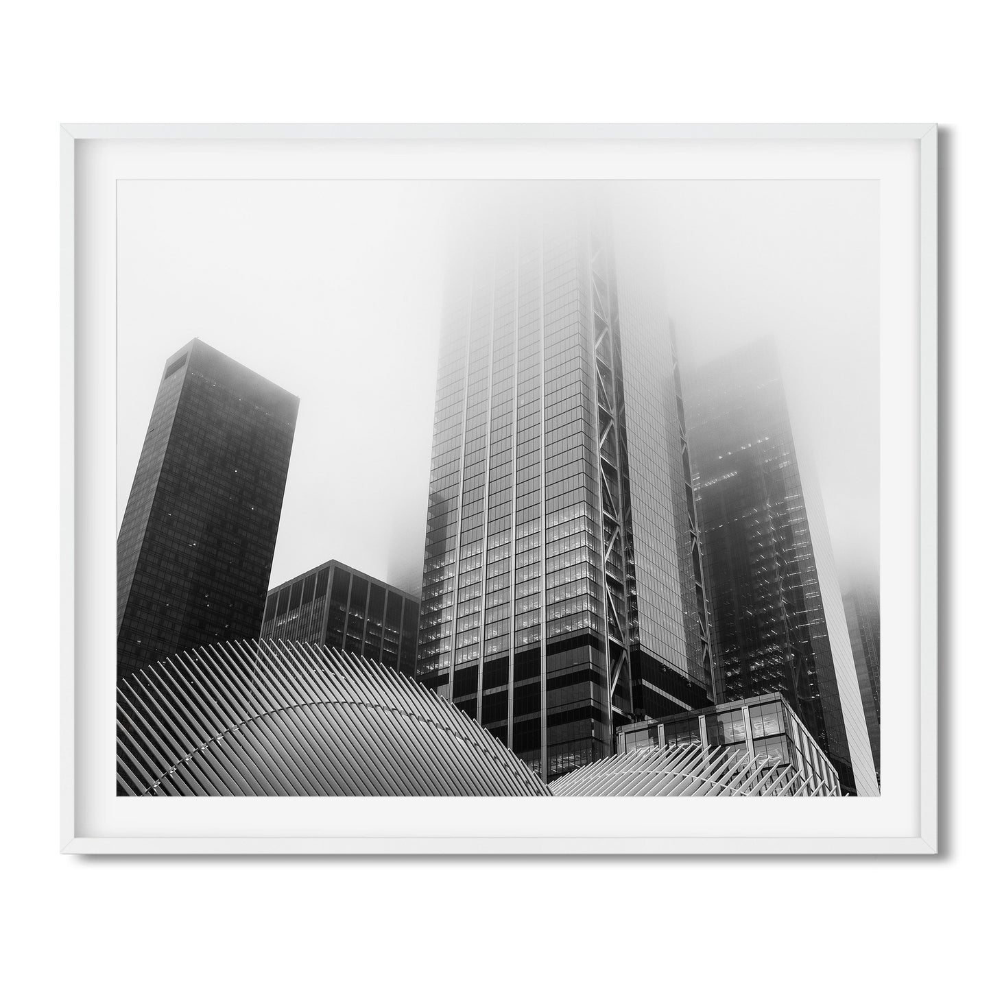 World Trade Center in foggy morning 2018